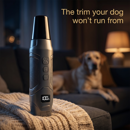 Rascal Quiet Dog Nail Grinder — grey, hero