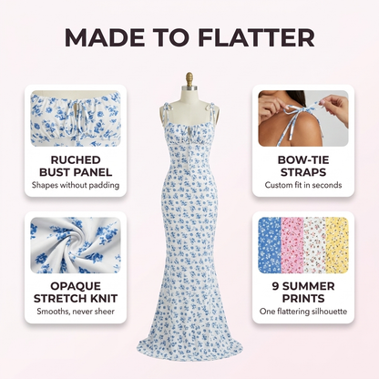 The Bloom Maxi™ — Tie-Strap Floral Maxi Dress