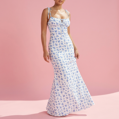 The Bloom Maxi™ — Tie-Strap Floral Maxi Dress