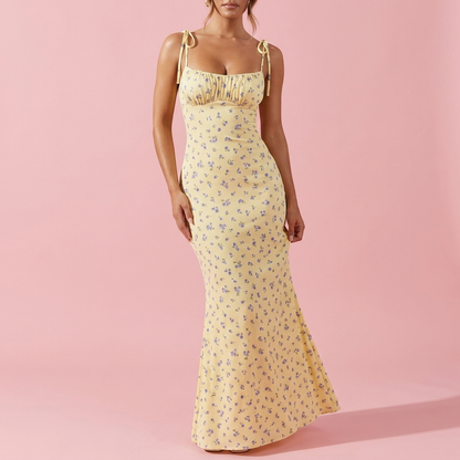 The Bloom Maxi™ — Tie-Strap Floral Maxi Dress