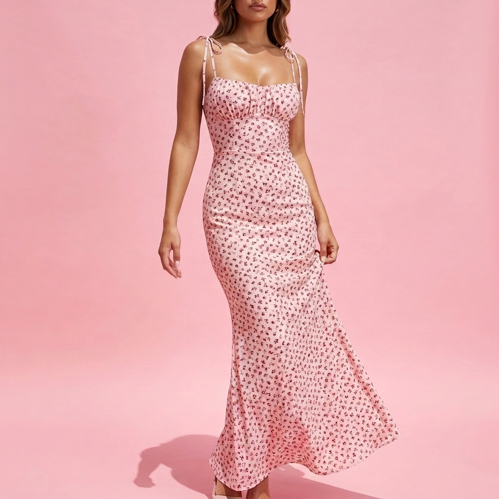 The Bloom Maxi™ — Tie-Strap Floral Maxi Dress