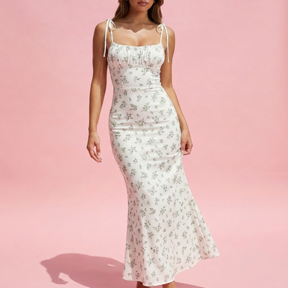 The Bloom Maxi™ — Tie-Strap Floral Maxi Dress