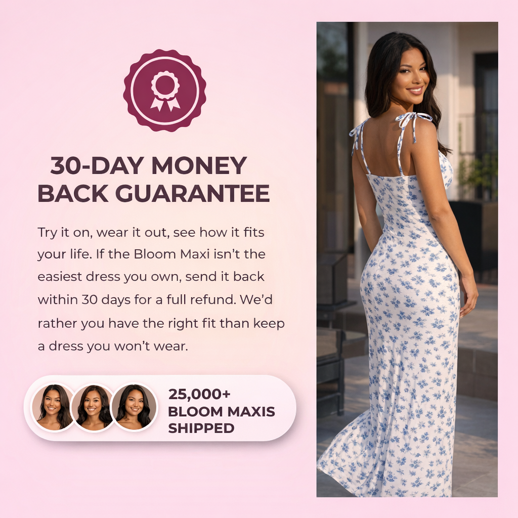 The Bloom Maxi™ — Tie-Strap Floral Maxi Dress