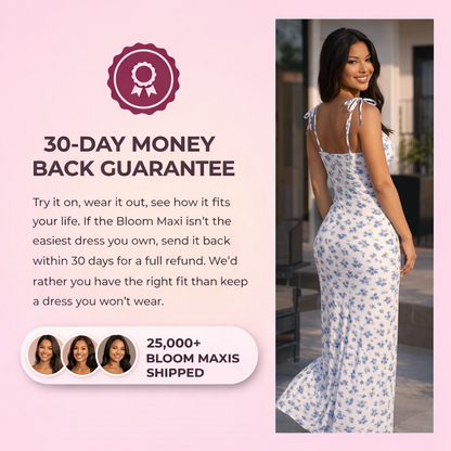 The Bloom Maxi™ — Tie-Strap Floral Maxi Dress